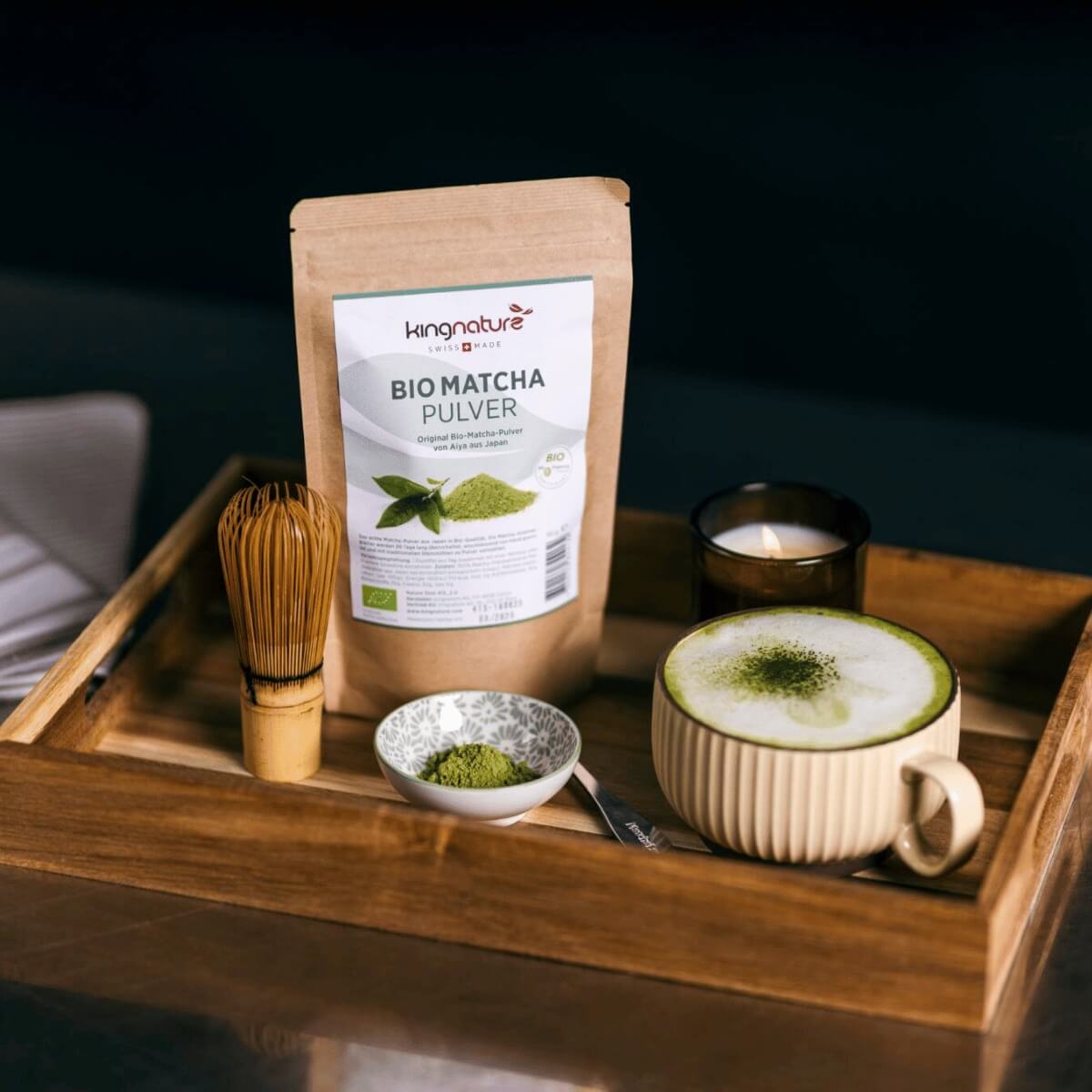 kingnature Matcha Pulver Bio 180 g