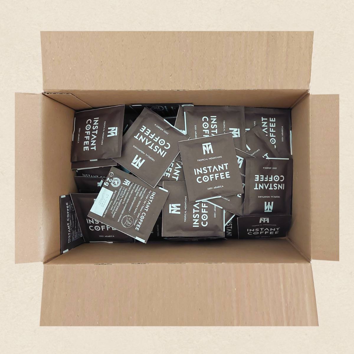 INSTANT COFFEE 100 Sachets home-compostable