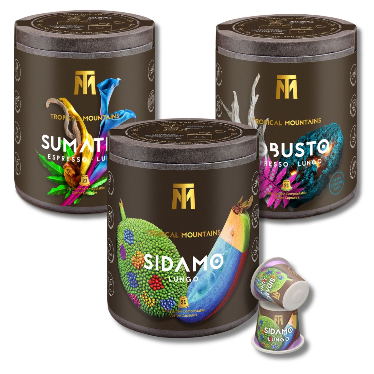 Probierset LUNGO 3x 21 Kaffeekapseln