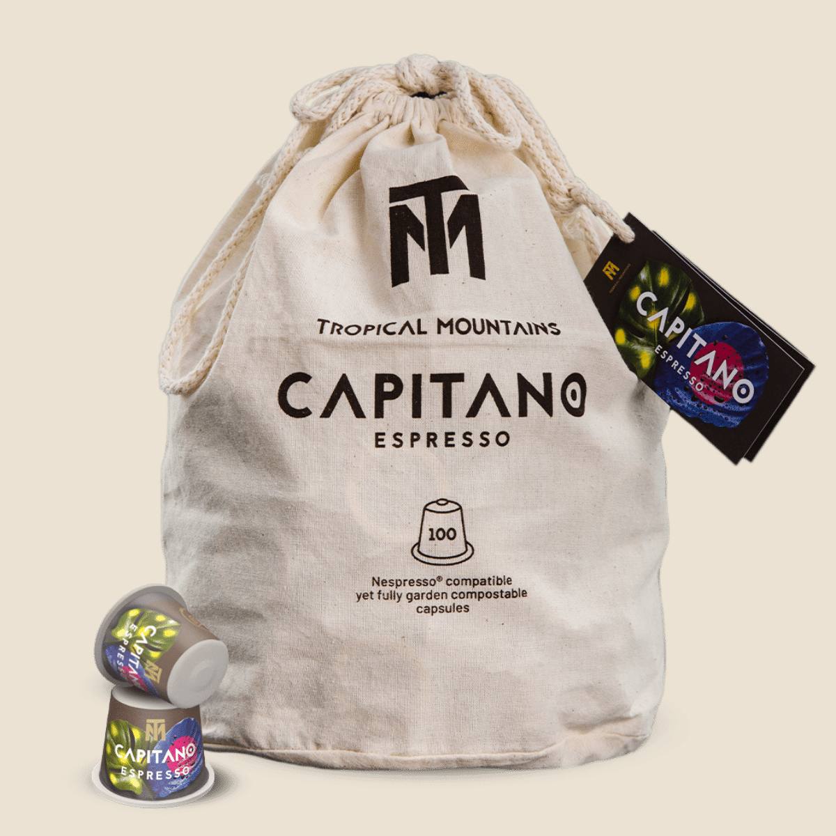 CAPITANO Espresso Organic Fair Trade Coffee Capsules refill bag