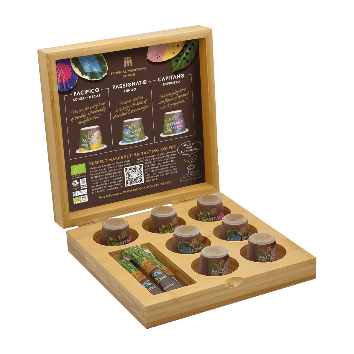Capsule box for 7 coffee capsules 