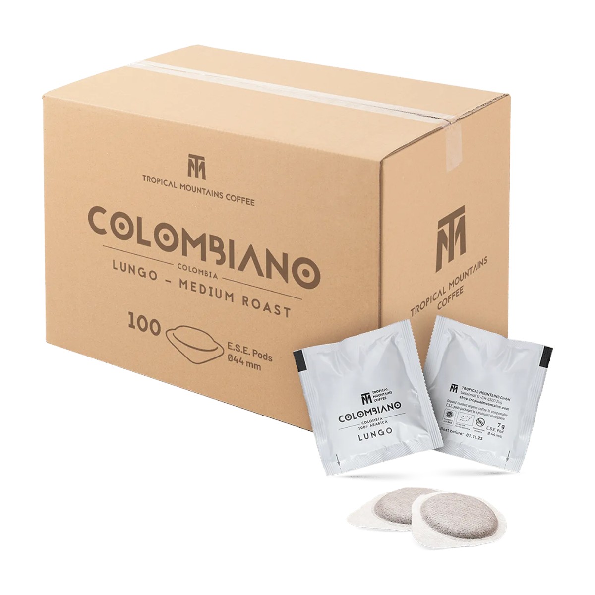 COLOMBIANO Lungo E.S.E. Pads - Grossverbraucherkarton