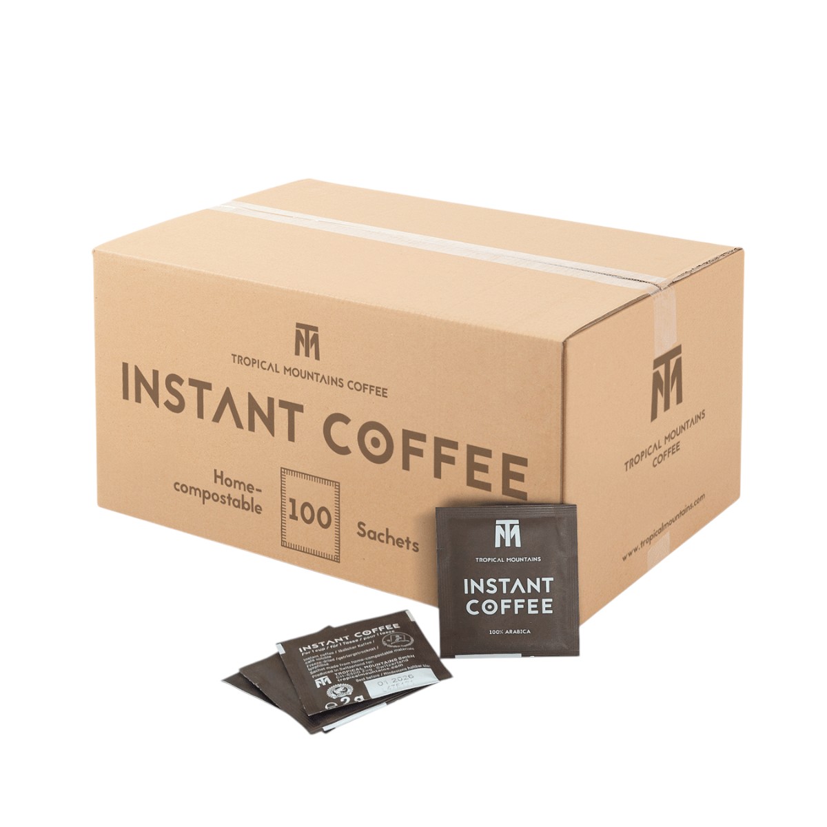 INSTANT COFFEE 100 Sachets home-compostable