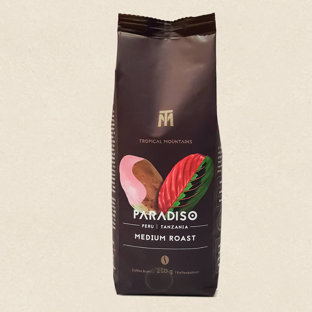 PARADISO Medium Roast Organic Fair Trade Coffee Beans