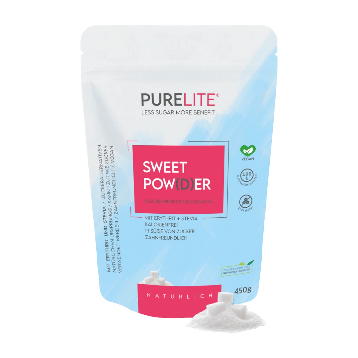 PureLite Sweet Pow(d)er - natürliche Zuckeralternative 450g PureLite Sweet Pow(d)er - natürliche Zuckeralternative 450g