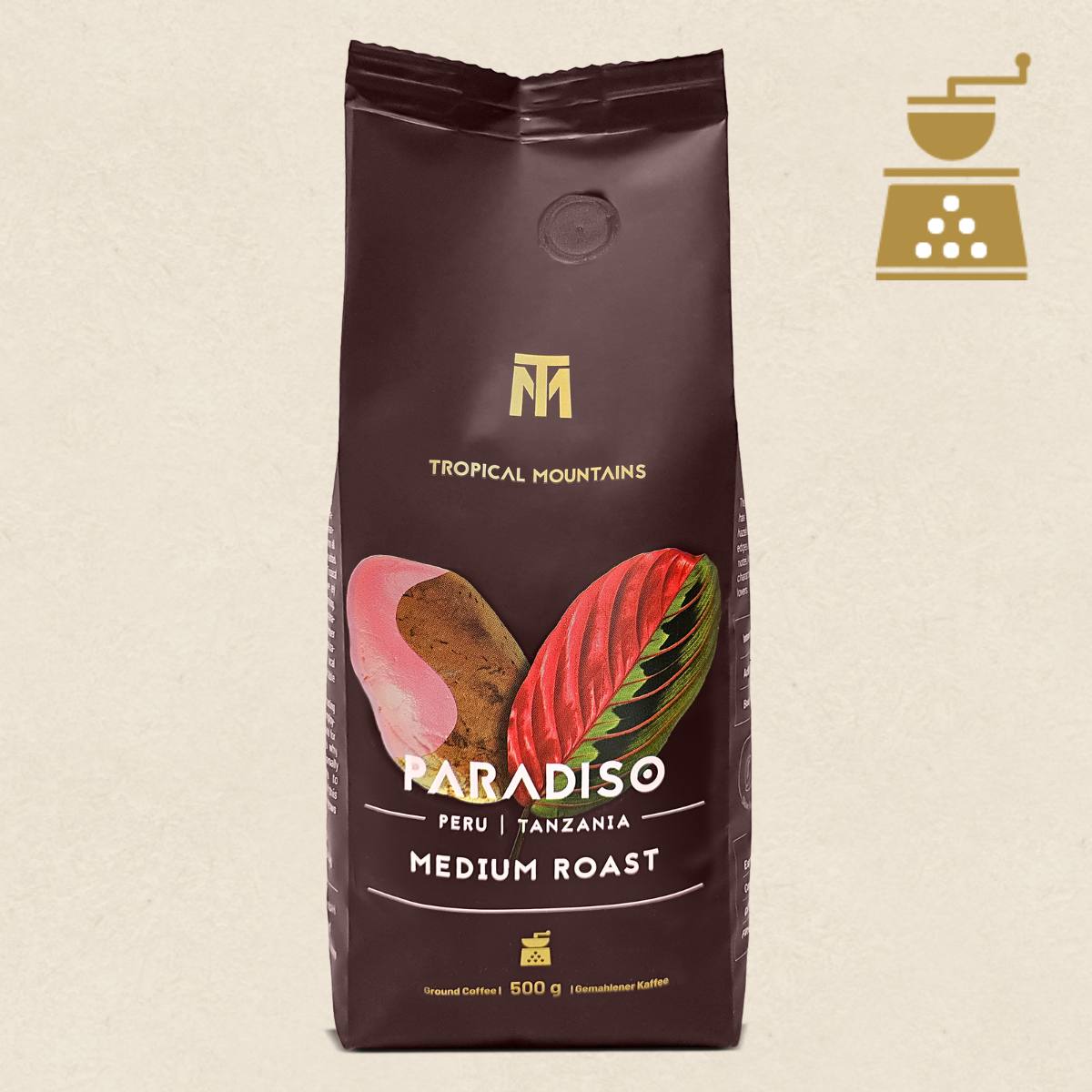 PARADISO Ground Medium Roast Organic Fair Trade Coffee