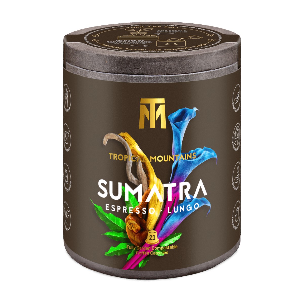 SUMATRA Espresso/Lungo Kaffeekapseln Orang Utan Projektkaffee  SUMATRA Espresso/Lungo Kaffeekapseln Orang Utan Projektkaffee