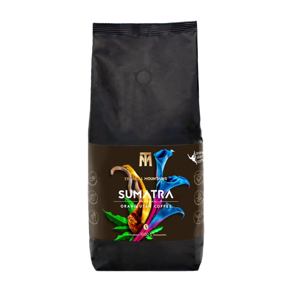 SUMATRA Orang Utan Coffee - Projektkaffee - Kaffeebohnen SUMATRA Orang Utan Coffee - Projektkaffee - Kaffeebohnen