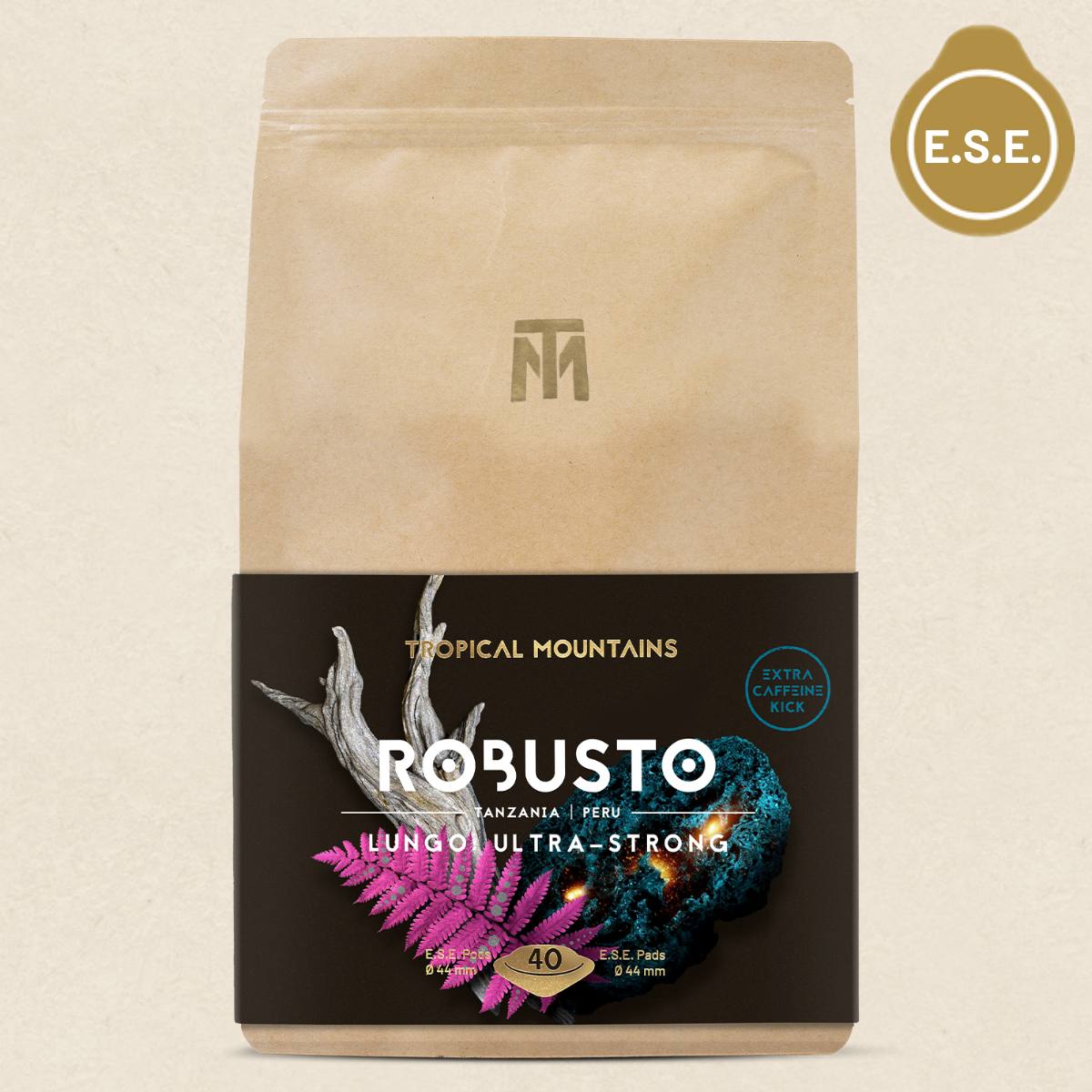 ROBUSTO Espresso Bio Fair Trade Dosettes E.S.E. 