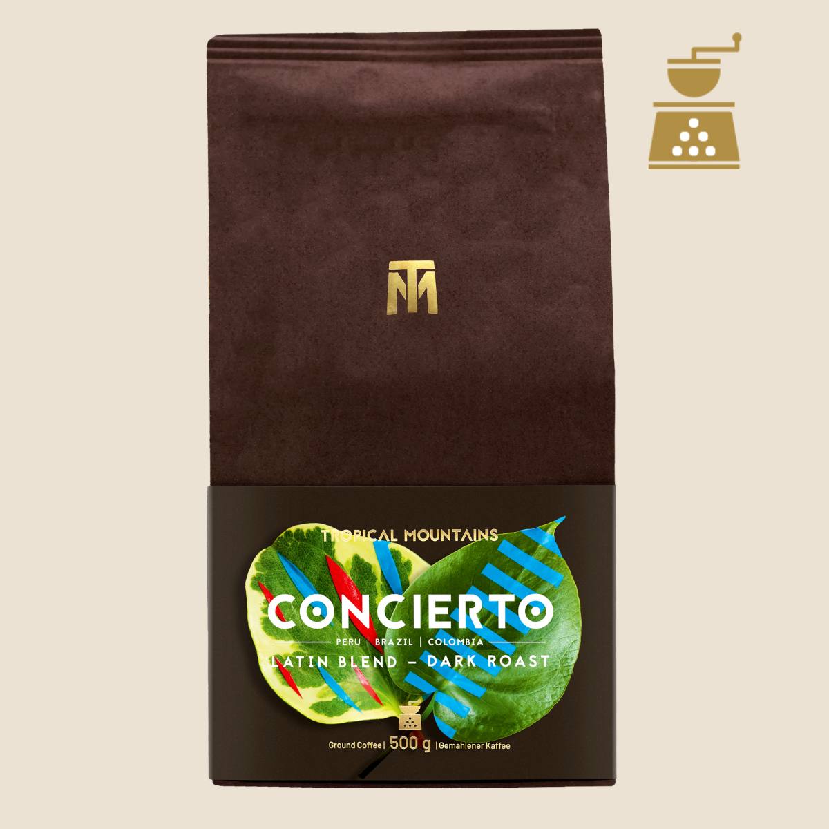 CONCIERTO Ground Latino Blend Fair Trade Coffee 500 g