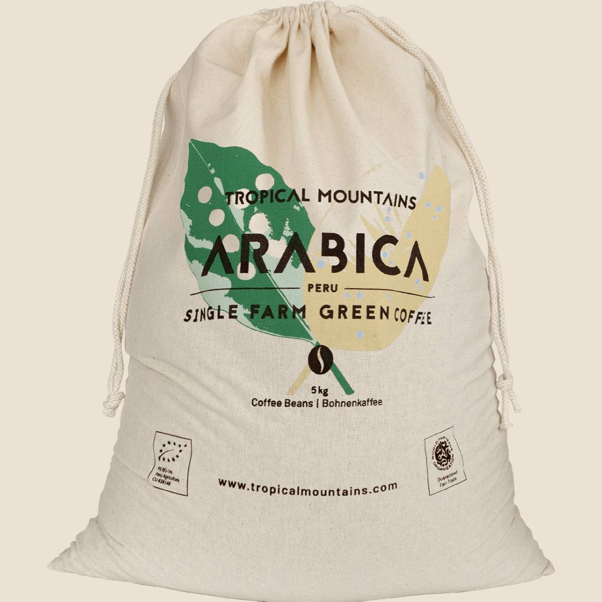 Peru Single Farm ARABICA Organic Fair Trade Green Coffee