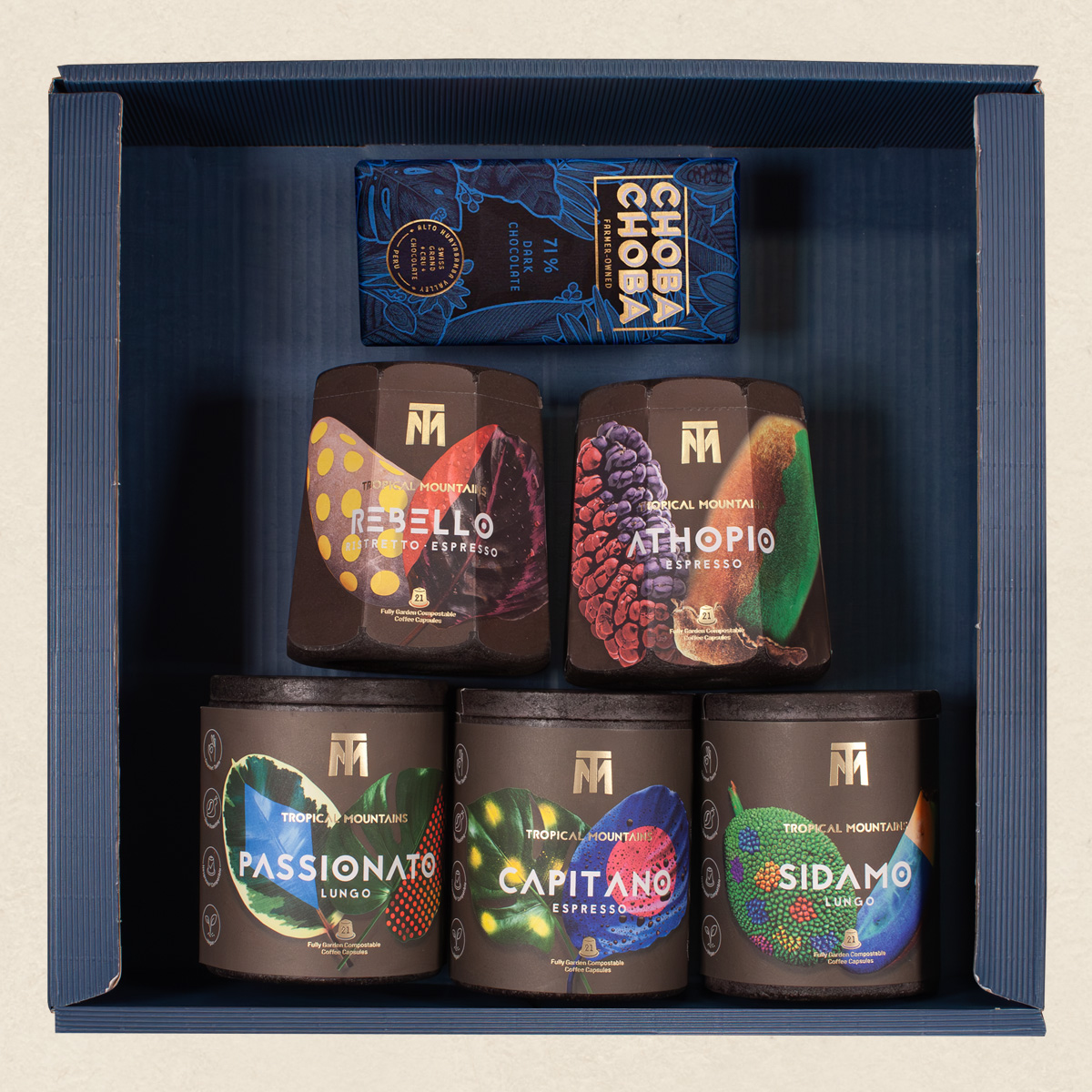 Gift Set AFRIC'AMERICA: Fair Trade Capsules and Chocolate