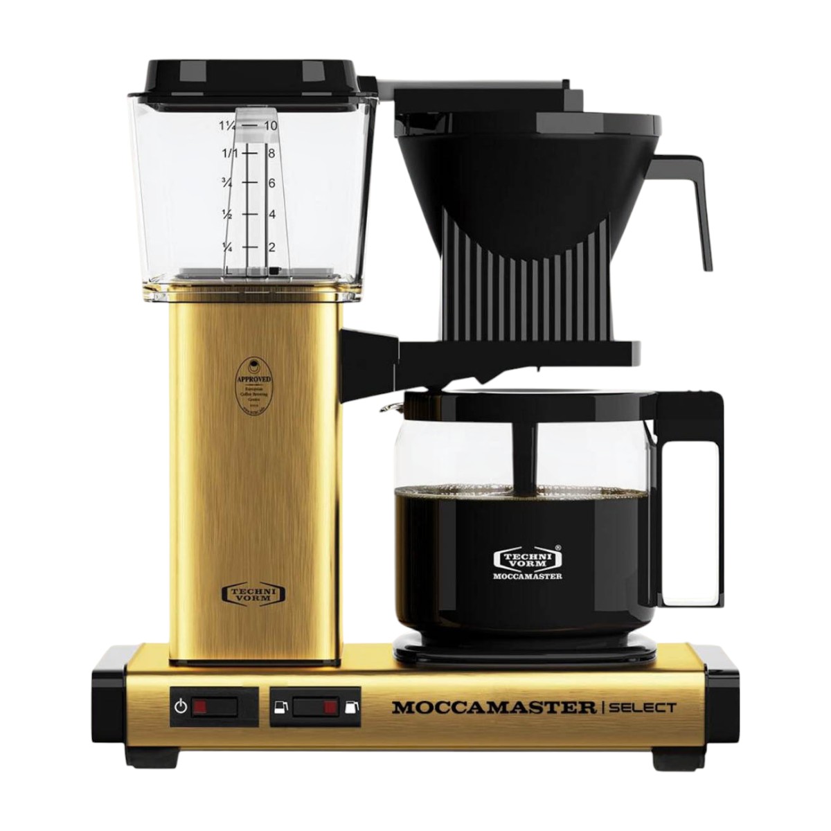 Moccamaster KBG Select Brushed Brass Filterkaffeemaschine Moccamaster KBG Select Brushed Brass Filterkaffeemaschine