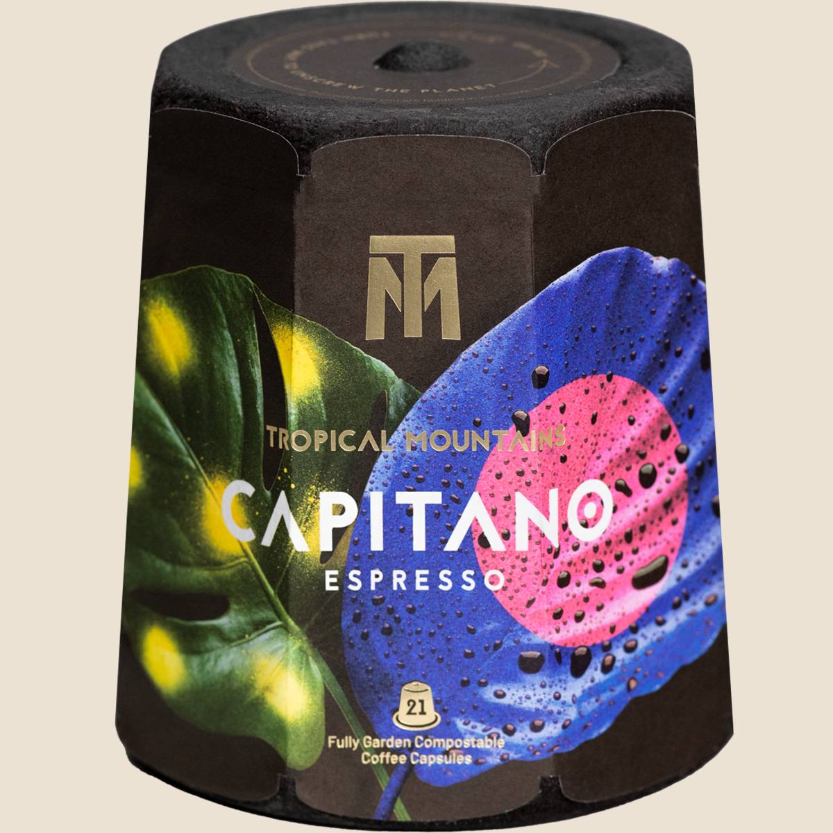 CAPITANO Espresso Organic Fair Trade Coffee Capsules 