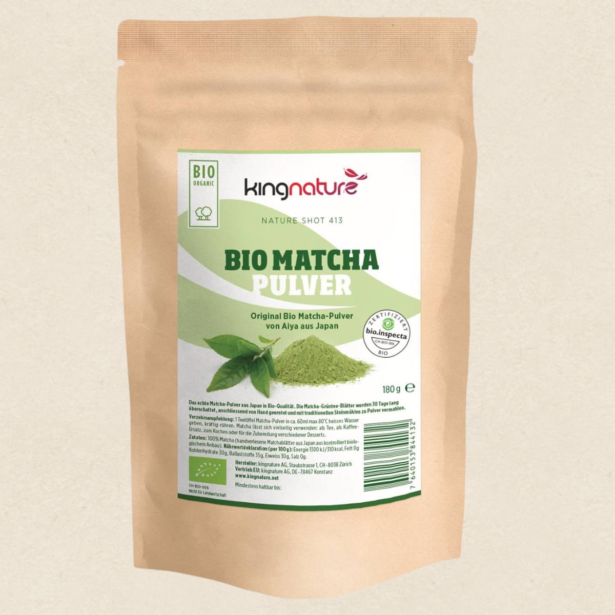 kingnature Matcha powder organic 180 g